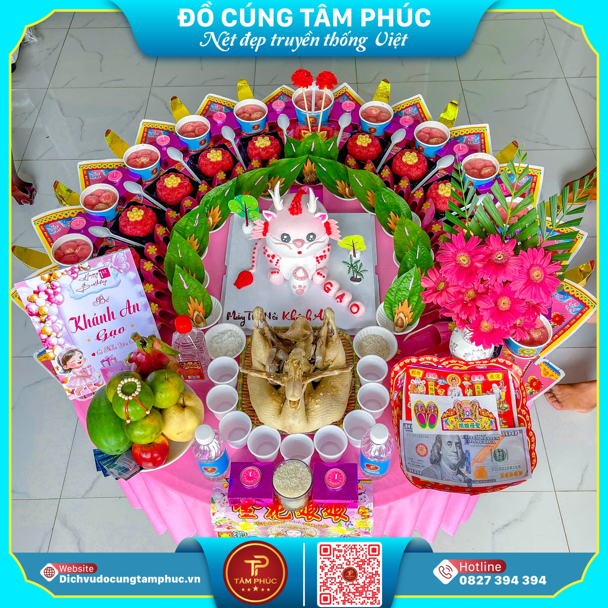 Đặt Mâm Cúng Mụ Cho Bé Tại Cần Thơ Đầy Đủ Lễ Vật, Giao Tận Nơi.